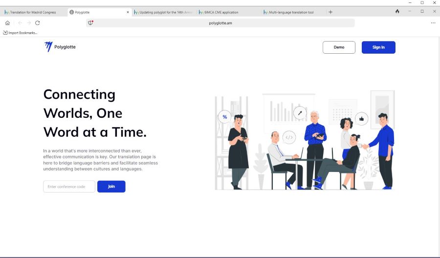 polyglotte landing page